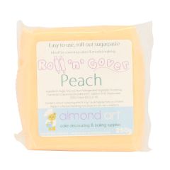 Peach Ready Coloured Roll 'n' Cover Sugarpaste - 250g