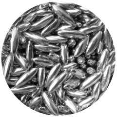 Metallic Silver Jumbo Rice Sprinkles - 80g