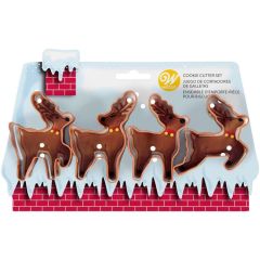 Wilton Reindeer Cookie Cutter Set of 4