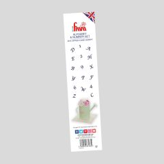 Alphabet & Number Cutter Set - Script - Upper Case