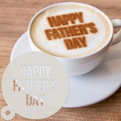 Happy Father's Day Dessert & Coffee Stencil