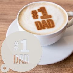 # 1 Dad Dessert & Coffee Stencil