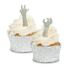 Edible Wafer Zombie Arm Cupcake Toppers - 24pc