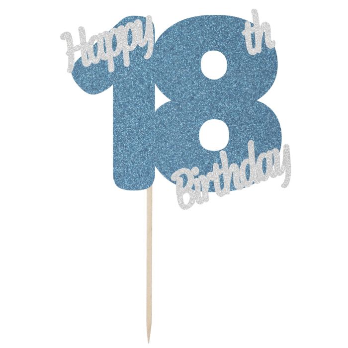 Personalised Cake Topper Happy Birthday Any Age Any Name 16th 18th 21st  25th | eBay