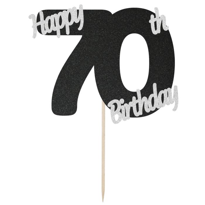 70th Birthday Cake Topper - Cheers to 70 years - Premium quality Made in  USA - Gold Glitter - CI180ZZXNMN | 70th birthday ideas for mom, 70th  birthday decorations, Birthday cake toppers