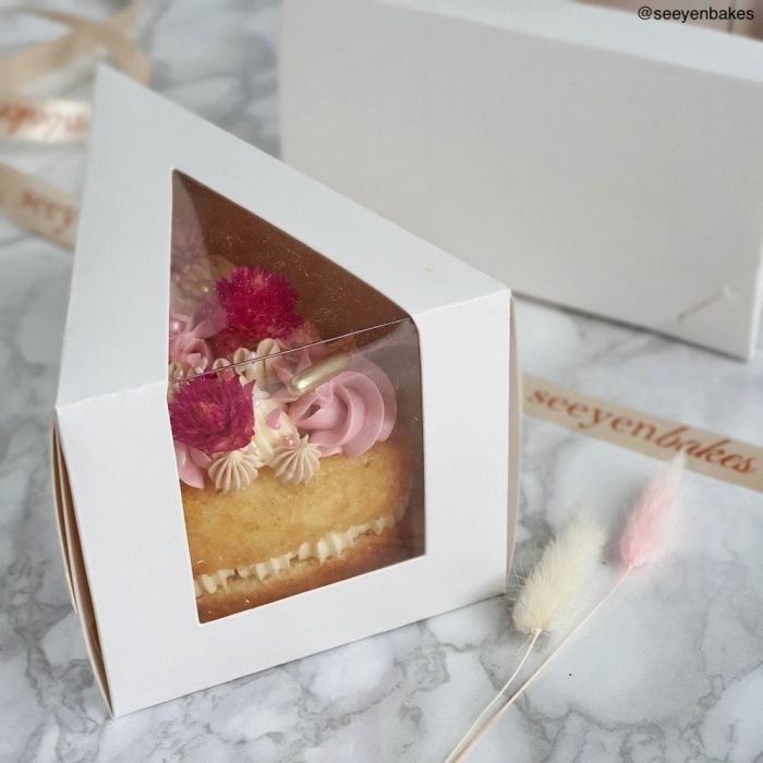 🍰🍰 Slice Cake Box 1pcs 6~8inch Cake Semicircle Slice Cake Box Bekas Kotak  Tigasegi Kek Potong Bakery Packaging | Shopee Malaysia