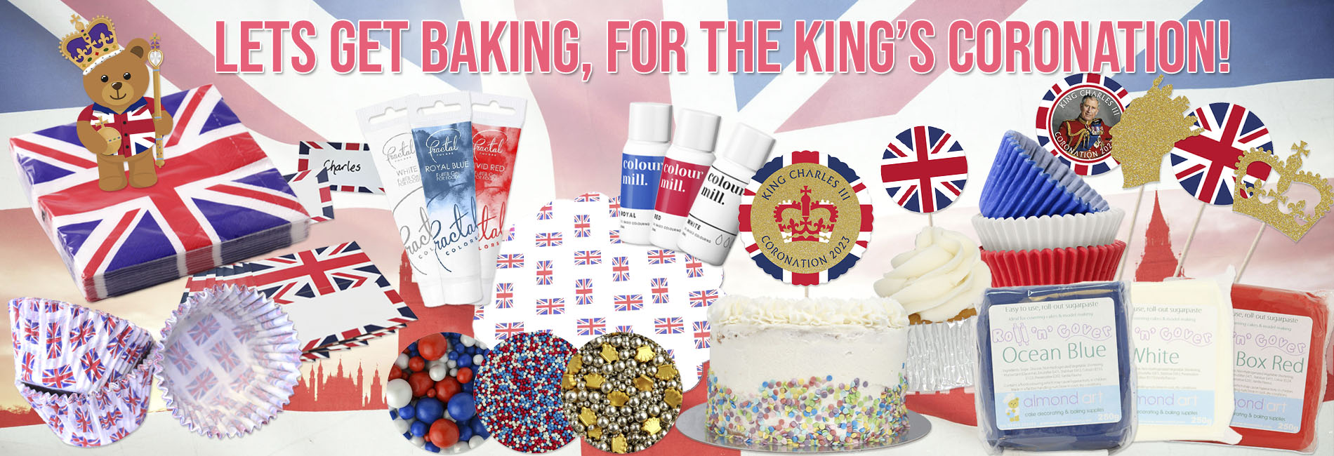 Everything you need for your Coronation cupcakes & bakes