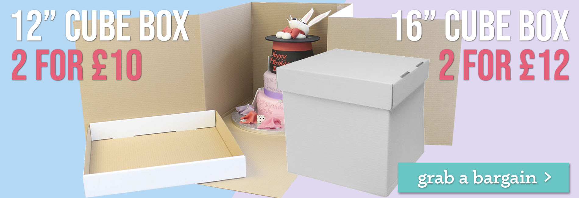 Great savings on cube boxes