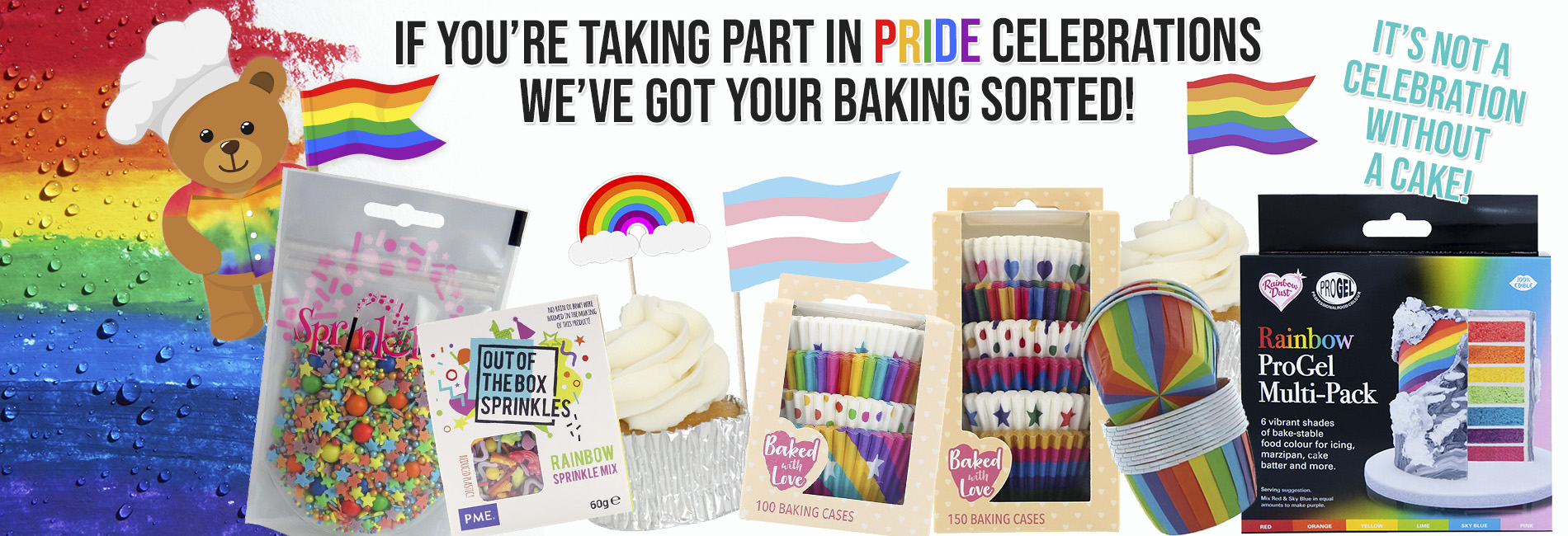 Everything you need for your Pride celebration cupcakes & bakes